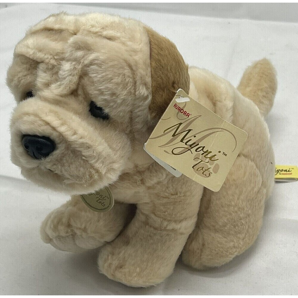 Aurora Miyoni Sharpei Puppy Dog 10” Plush Stuffed Animal Toy
